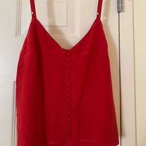 Madewell Silk Button Front Camisole